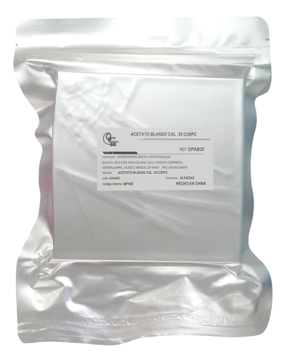 Acetato Blando Ortho Premium Calibre .035